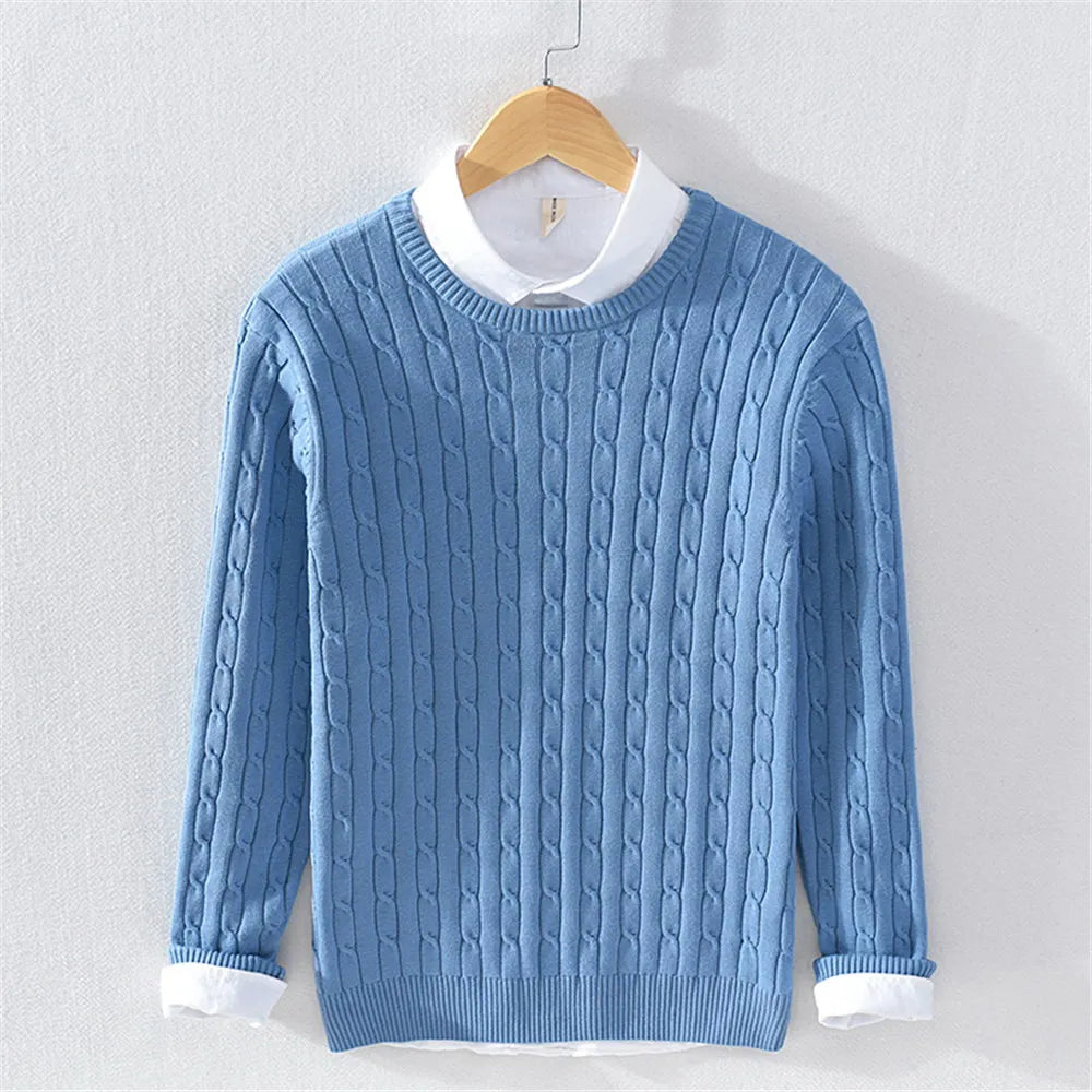Silvaro Cable Knit Crewneck