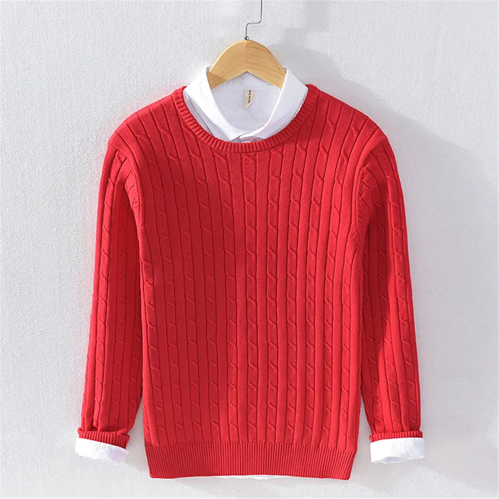 Silvaro Cable Knit Crewneck