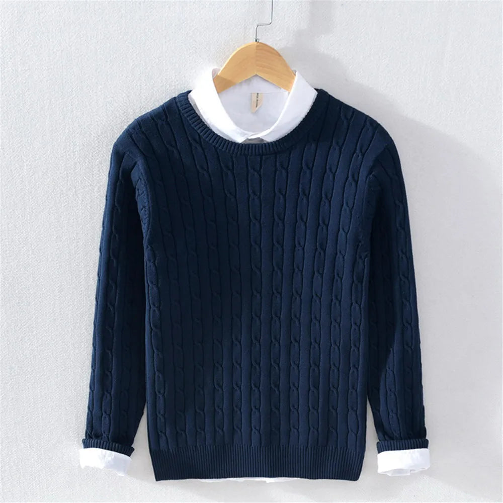 Silvaro Cable Knit Crewneck