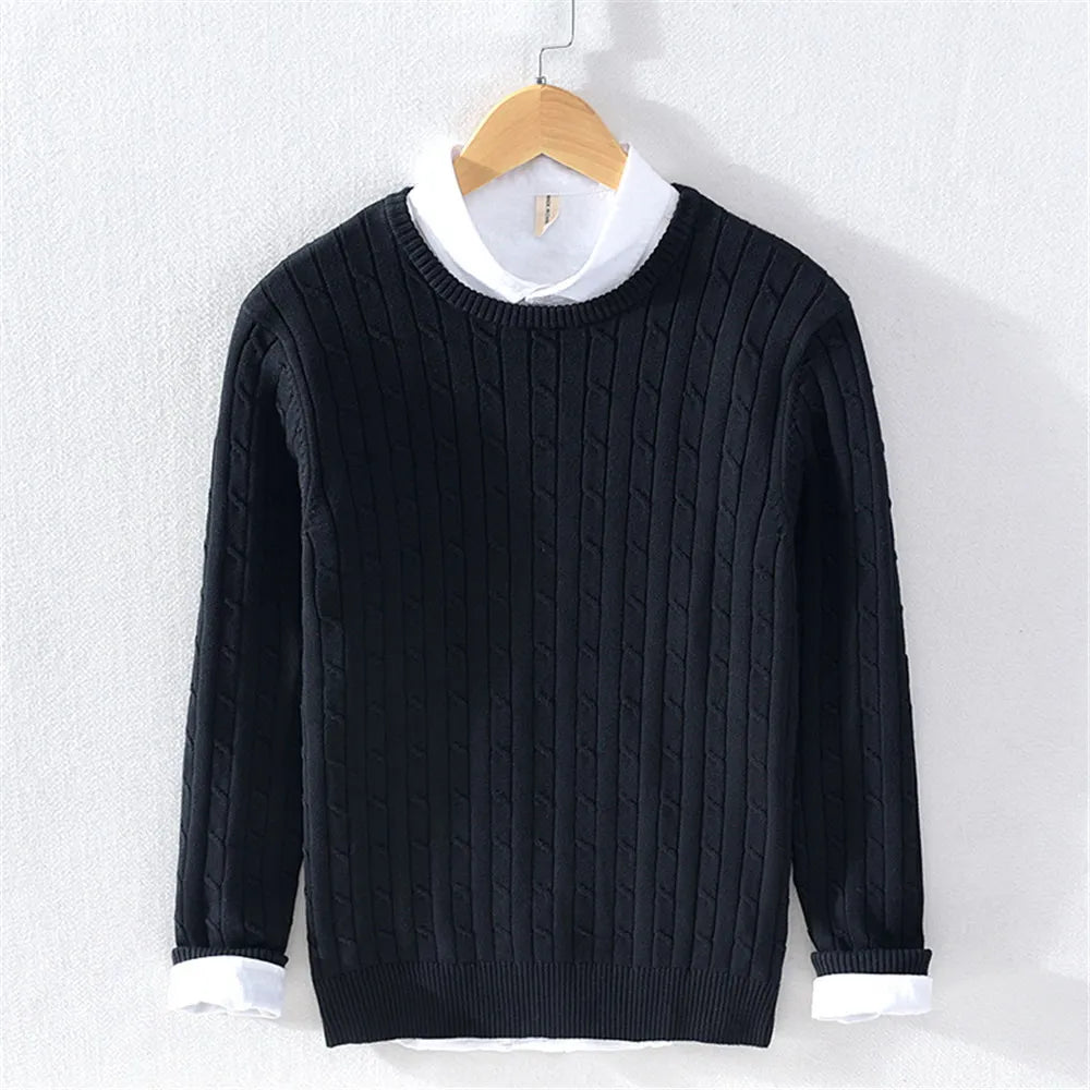 Silvaro Cable Knit Crewneck