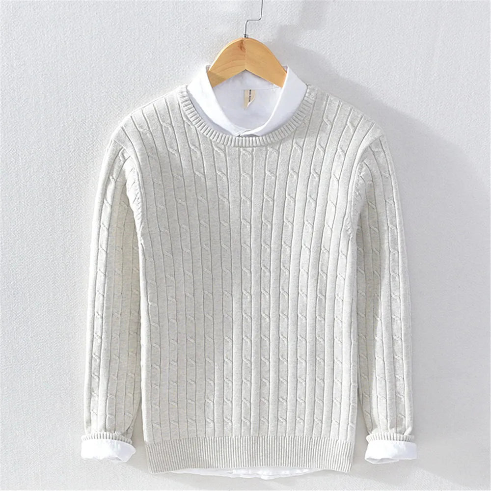 Silvaro Cable Knit Crewneck
