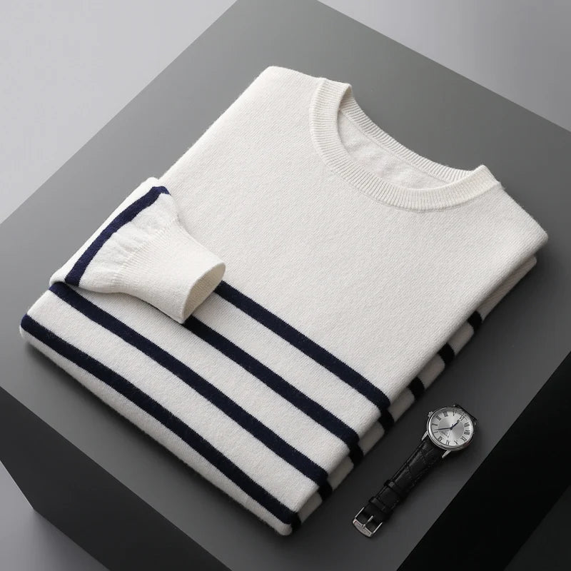 Striped Merino Crewneck
