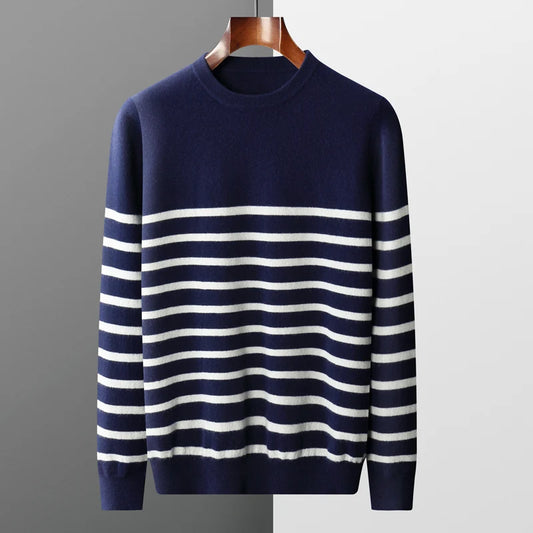 Striped Merino Crewneck