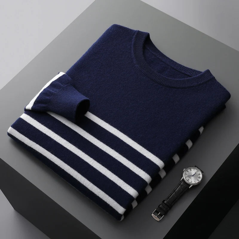 Striped Merino Crewneck
